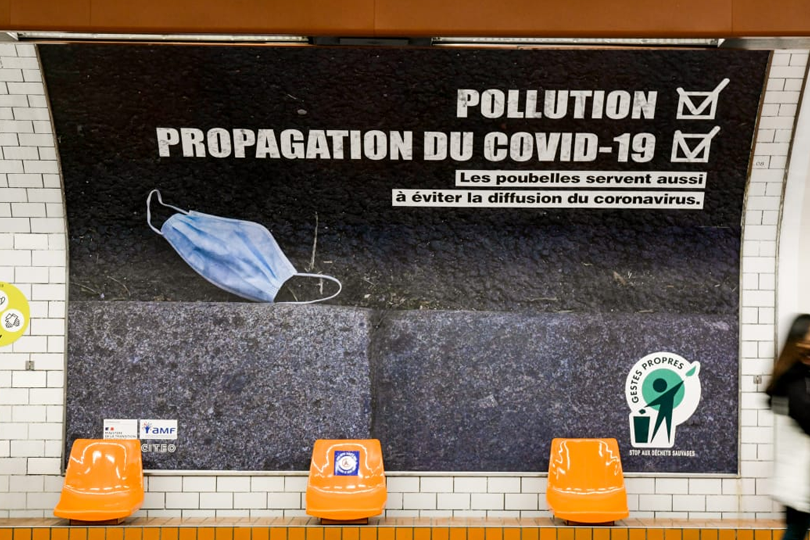 Affiche de la campagne avec Gestes Propres